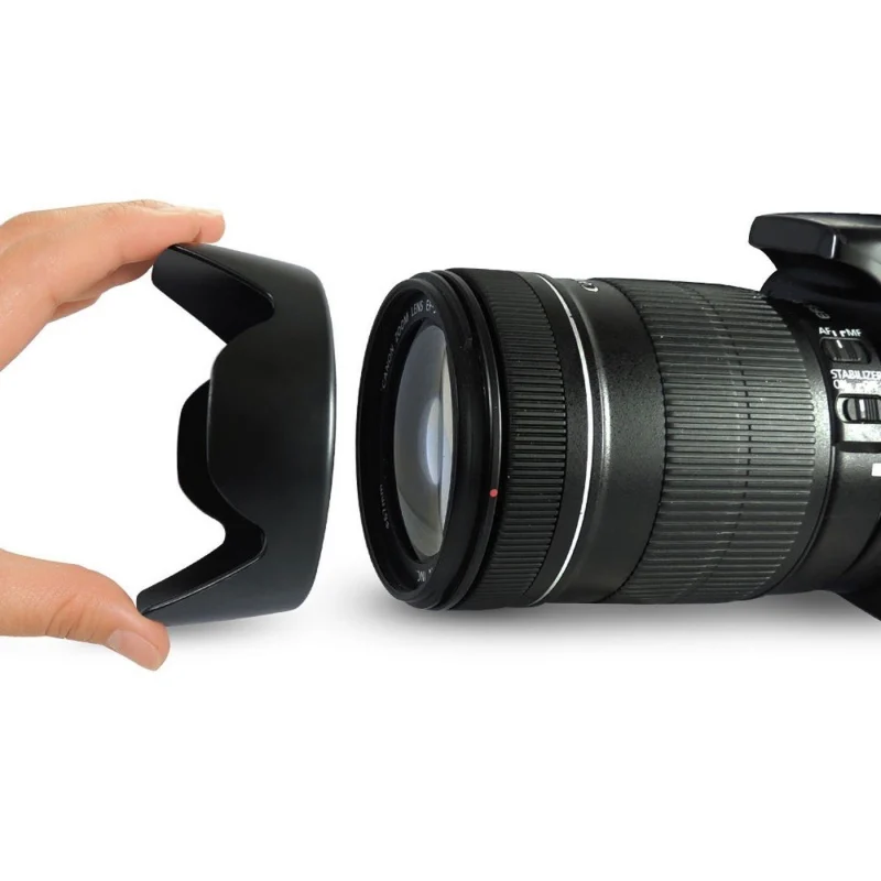 1 шт. EW-73B EW-63C EW63C II бленды для объектива камеры Canon EF-S 18-55 мм f/3 5-5 6 IS STM Новые |