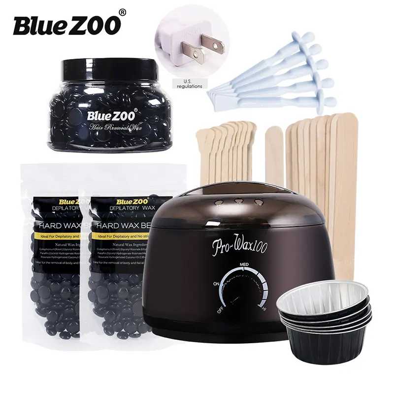 Wax Bean Heater Wax Warmer Wax Therapy Machine Melting Wax Machine Suits Professional Mini Suit Black for Facial Care - Цвет: US plug