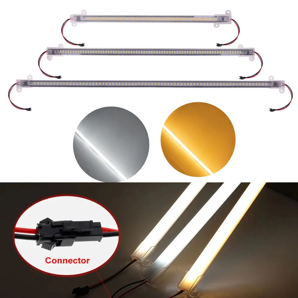 Brightness LED Tube Light 50cm 40cm 30cm 72LEDs Night Bar 2835 Strip 220V Under Cabinets Fluorescent Floodlight Tube Lightbar