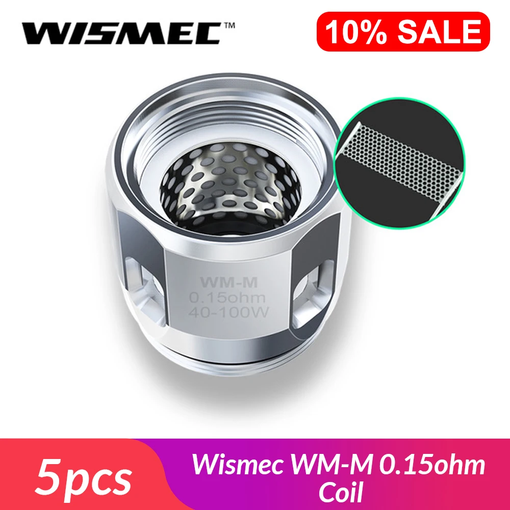 Оригинальная Сменная головка Wismec для катушки RX GEN3 Gnome 65 75 Вт 0 15 Ом в