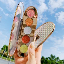 Makeup Boat Five-Color Eyeshadow Sequins Net Red Explosion Pearlescent Cheap Diamond Eyeshadow Palette Makeup Boat Five-Color Eyeshadow Sequins Net Red Explosion Pearlescent Cheap Diamond Eyeshadow Palette