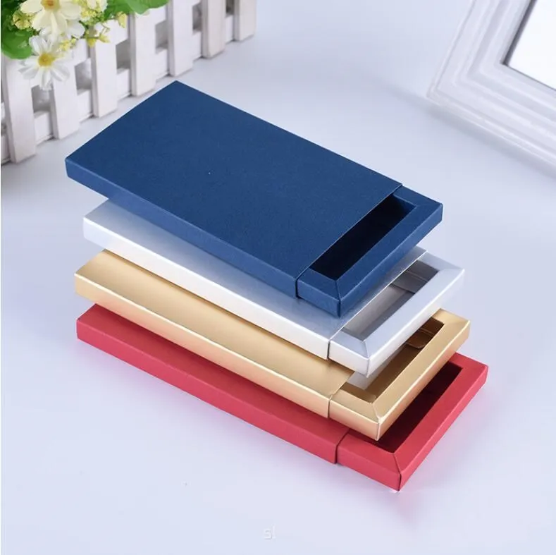 20pcs Phone Case Packaging Box Drawer Paper Cardboard Box With Matte Sleeve Gift Box Jewelry Display Box