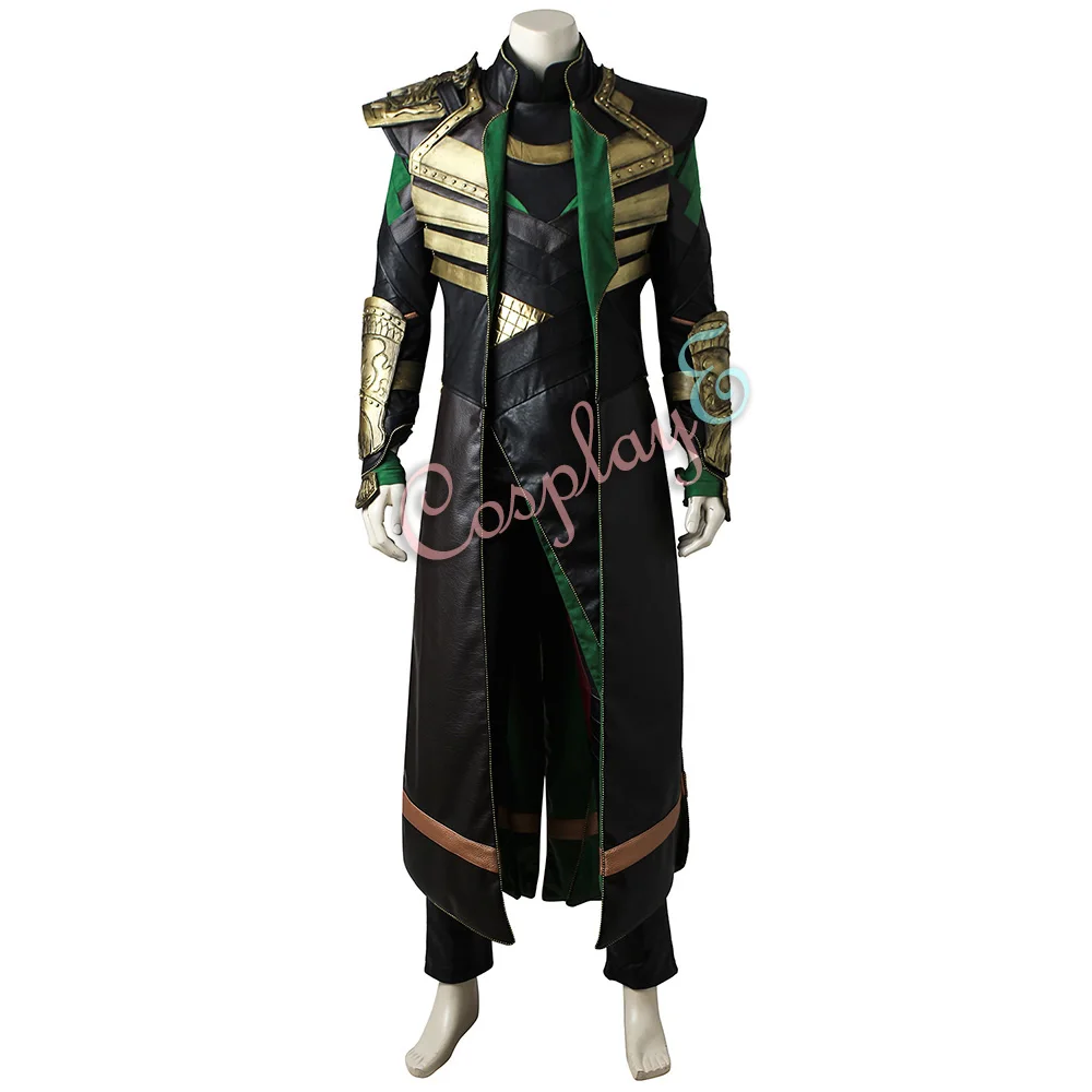 Костюм Локи Тор: Темный мир Косплей Loki Odinson полный комплект роскошная версия