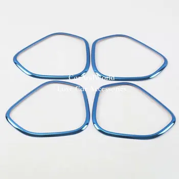 

Stainless Steel Car Accessories For Volvo XC60 2018 Interior Door Stereo Speaker Audio Ring Cover Sound Frame Decoration Trim