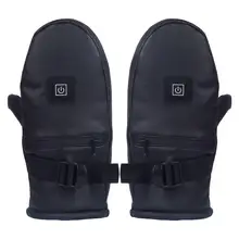 1 пара 7,4 V 2600 MAh литиевая батарея Зарядка зимние перчатки с электроподогревом двухстороннее отопление пять пальцев лыжные перчатки унисекс