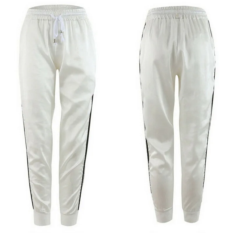 Women Sport Leggings Running Pants Striped Slim Sports Trousers 2020 Jogging Pants Loose Elastic Waist Casual Pants Gym Clothing