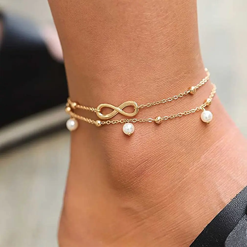 Boho Initial Anklet Heart Infinity Silver Color Ankle Bracelet on Leg Chain Number 8 Anklets For Women Ankle Beach Foot Jewelry Boho Initial Anklet Heart Infinity Silver Color Ankle Bracelet on Leg Chain Number 8 Anklets For Women Ankle Beach Foot Jewelry
