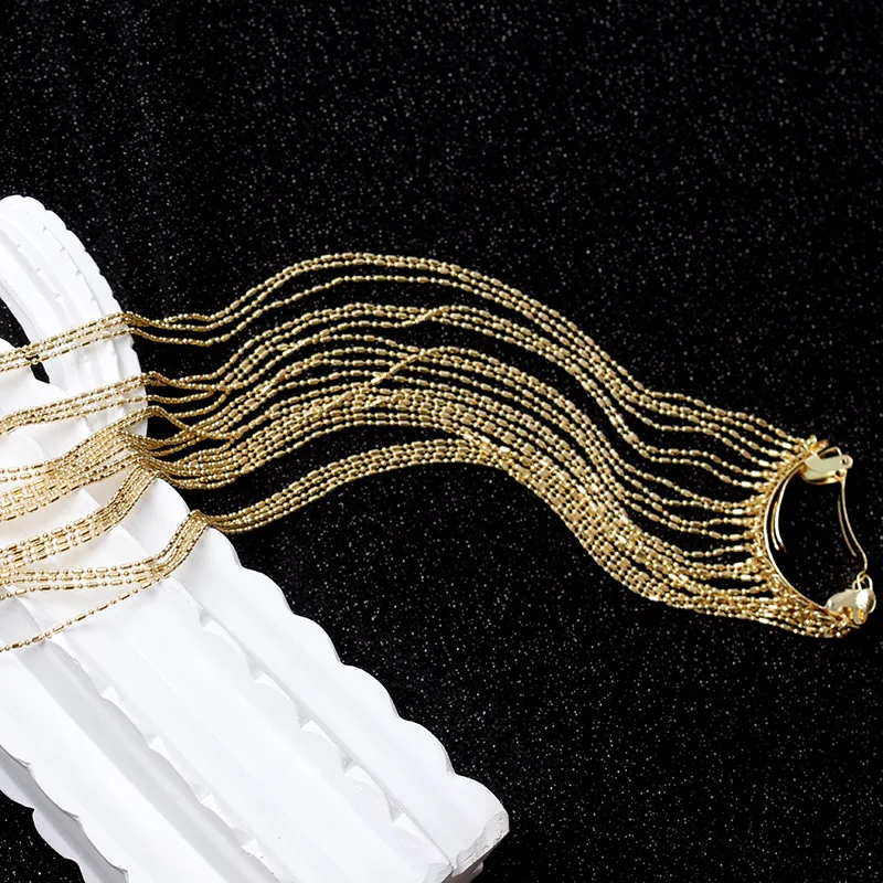 стразы на волосы Full Rhinestone Hair Clips For Women Girls jewelry Long Hair Clip Tassel заколка для волос accessoire cheveux