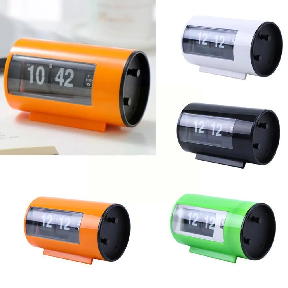 Lazy Digital Carpet Alarm Flip Clock Simple Retro Wake Auto Desk Turning Table Home Clocks Up Display Kitchen Decor Be X7V7 | Дом и сад