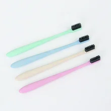 1Pcs Environmental Health Medium Soft Bristle Brushes Straw Toothbrush For Oral Care Teeth Cleaning
