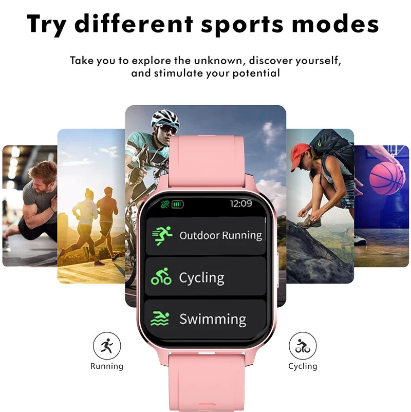 LIGE Женская телефона с помощью технологии Bluetooth Смарт часы для женщин