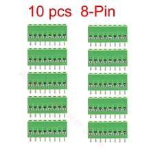 

10 pcs 8-Pin 2.54mm Pitch PCB Terminal Block 150V 6A Mount Screw Terminal Connector