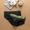 Men's pure cotton sweat absorption comfortable low waist pure color sports underwear au3-m089 ► Photo 3/6