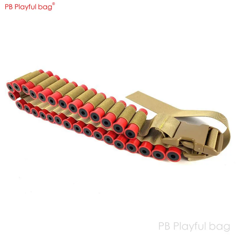 Playful bag XM1014 30-hole soft bullet belt Outdoor CS equipment Soft bullet blaster accessory UDL XM1014 toys parts QI25 2
