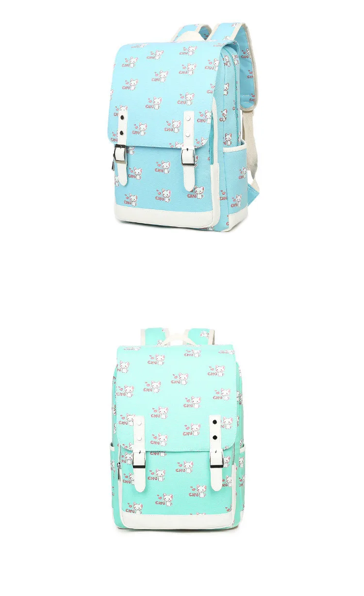 Школьный милый школьный рюкзак с принтом рюкзак для холстов школьные сумки для подростков девочек детский ранец mochila
