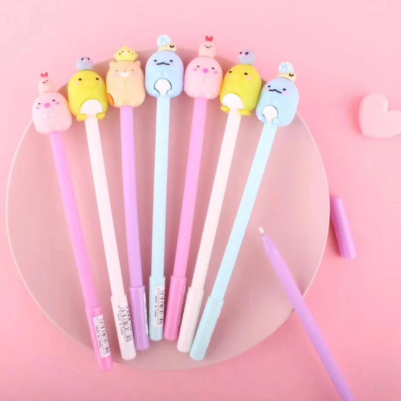 2 шт./партия Милая Sumikko Gurashi гелевая ручка подпись ручка подарок Escolar Papelaria школьные офисные принадлежности рекламный подарок