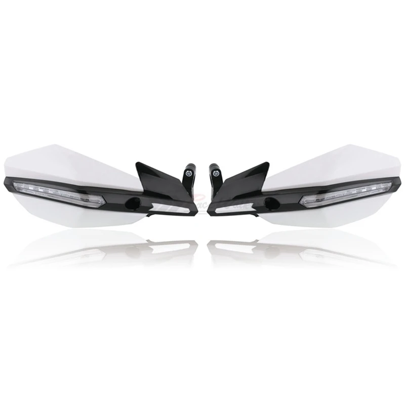 Мотоцикл Handguard с светодиодный светильник Рука Guard Shield Fit Pit Dirt Bike мотокросс