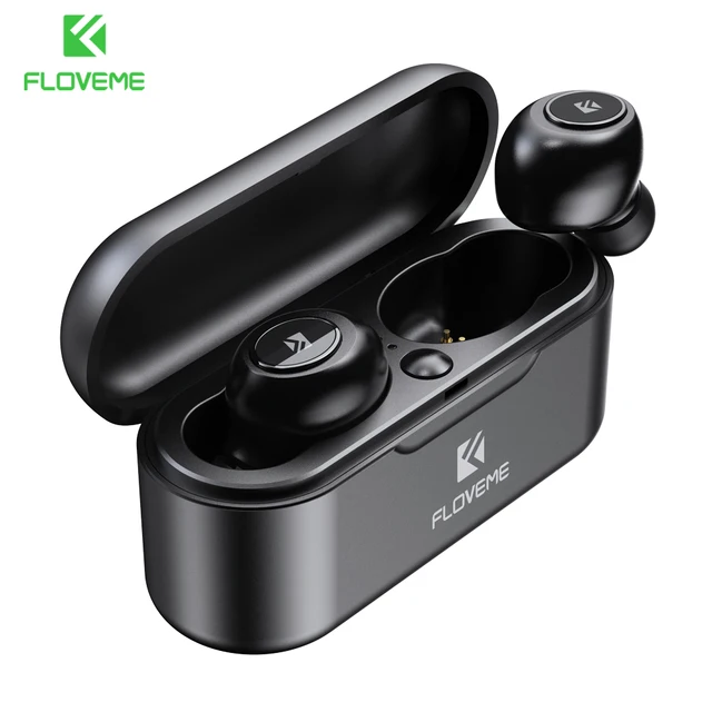 US $5.88 FLOVEME TWS 5.0 Earphones Wireless Bluetooth Earphone Headphones For iPhone Xiaomi Single Double Ea