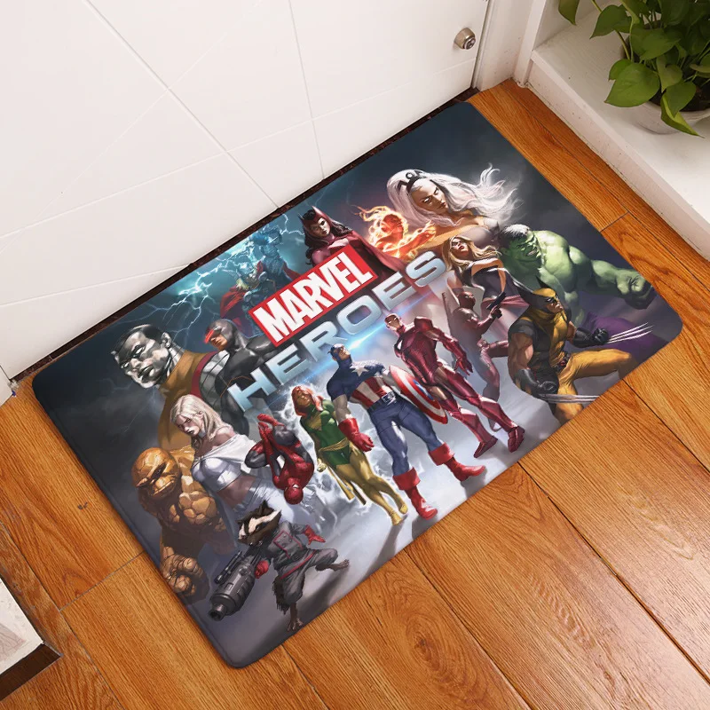 Мультяшный супергерой Marvel Коврик для пола кухонный дверной проем нескользящий ковер кровать гостиная домашняя кухня напольный околодверный коврик