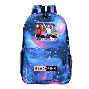 

Mochila School Backpack BLACKPINK Printed Bags for Teenage Girls Plecak Dla Dzieci Primary School Bookbag for Boys Chirlden Bags