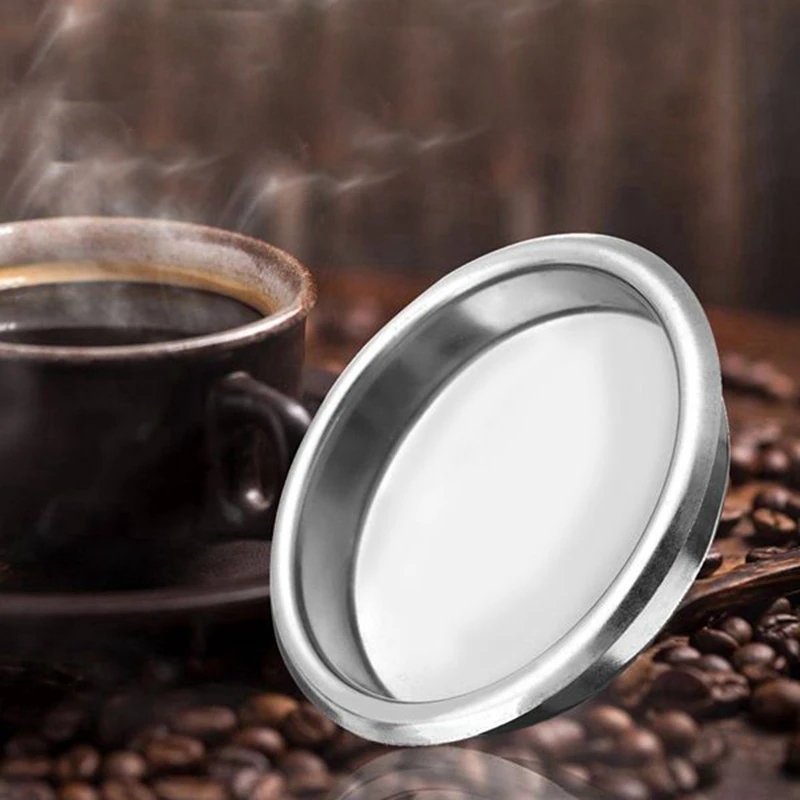 Полуавтоматические Запчасти для кофе-машины, чаша 58 мм, Пивоваренная головка, чистая глухая чаша, без отверстия, универсальная чашка с фильтром