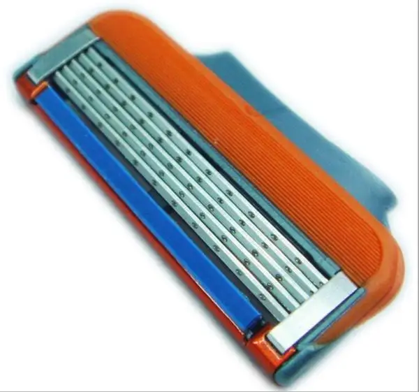 4 pcs Professional Shaving Stainless Steel Razor Blade Five-layer Manual Replace Cutter Head Tools For Men Face