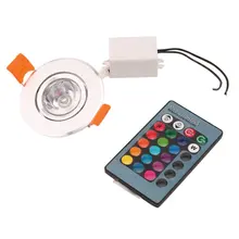 ICOCO 3 Вт RGB светодиодный встраиваемый потолочный светильник Точечный светильник вниз светильник не содержит УФ или ИК-светильник излучения прост в установке и Управление