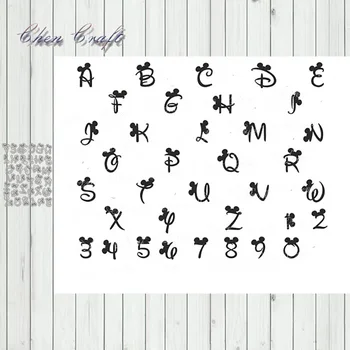 

Metal Cutting Dies Letters and numbers Stencils for DIY Scrapbooking/photo Album stamps Decorative Embossing DIY Paper