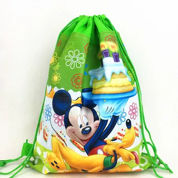 

10pcs Minnie Mouse Party Decorations Favors Birthday Party Non-Woven Backpack Dream Drawstring Bags Favors Gifts Supplies