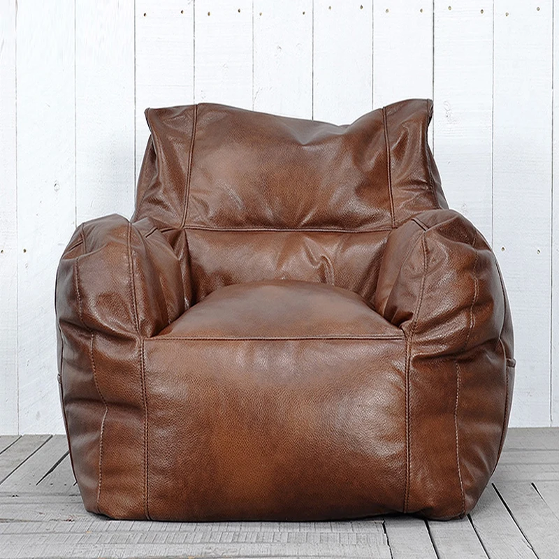 

Pinocchio Creative Lazy Sofa Bean Bag Sofa Single Small Household Chair Bedroom Balcony Living Room Eco-leather