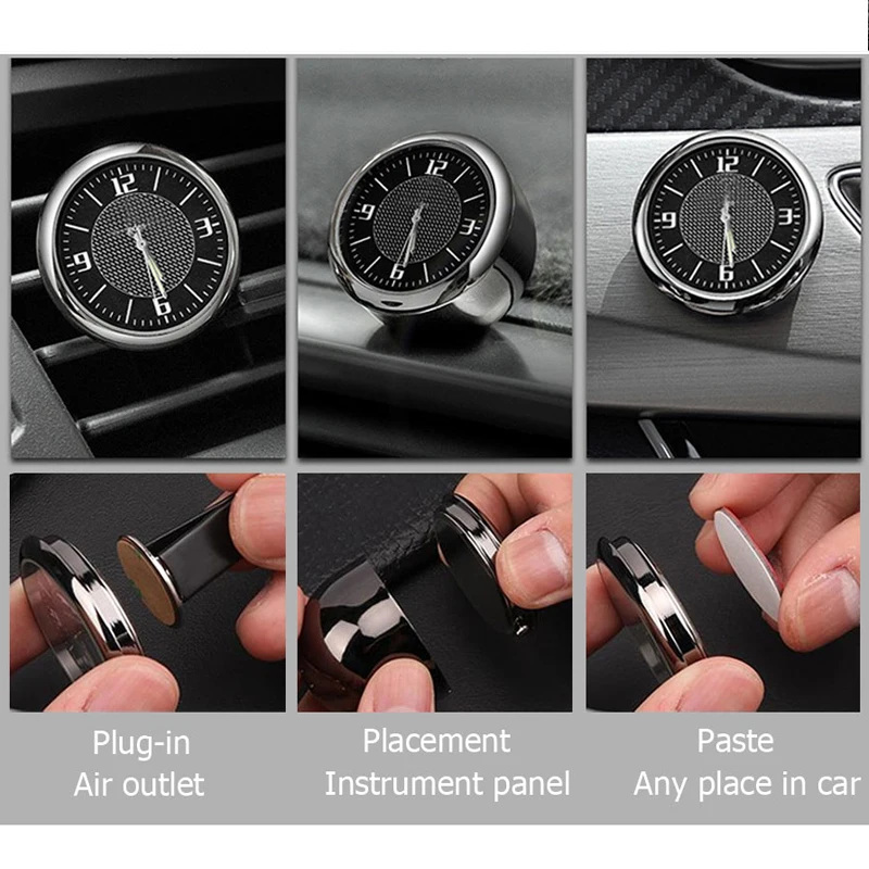 Для Suzuki автомобильные часы Ремонт интерьера светящийся электронный кварц для