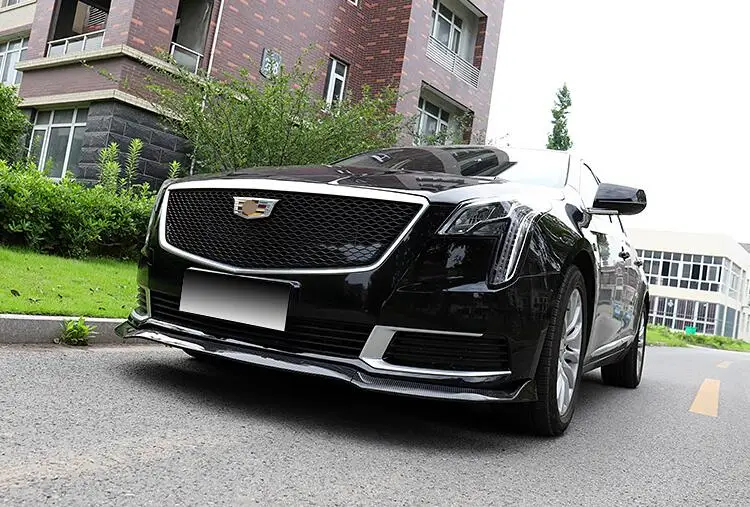 Для Cadillac xts 2018 Передняя решетка гриль ABS Материал черный передний бампер сотовый