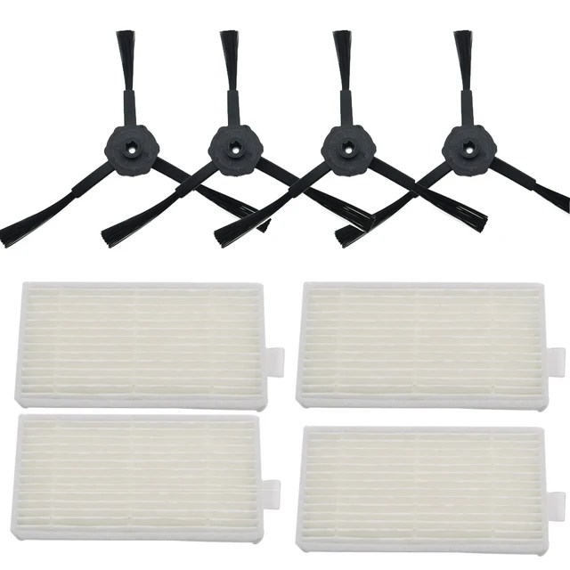 6x side brush 6x HEPA Filter kit for CHUWI ilife v5s v5 x5 ilife V3s v3s pro v3l v5s pro v50 robot vacuum cleaner BPfire 8pcs