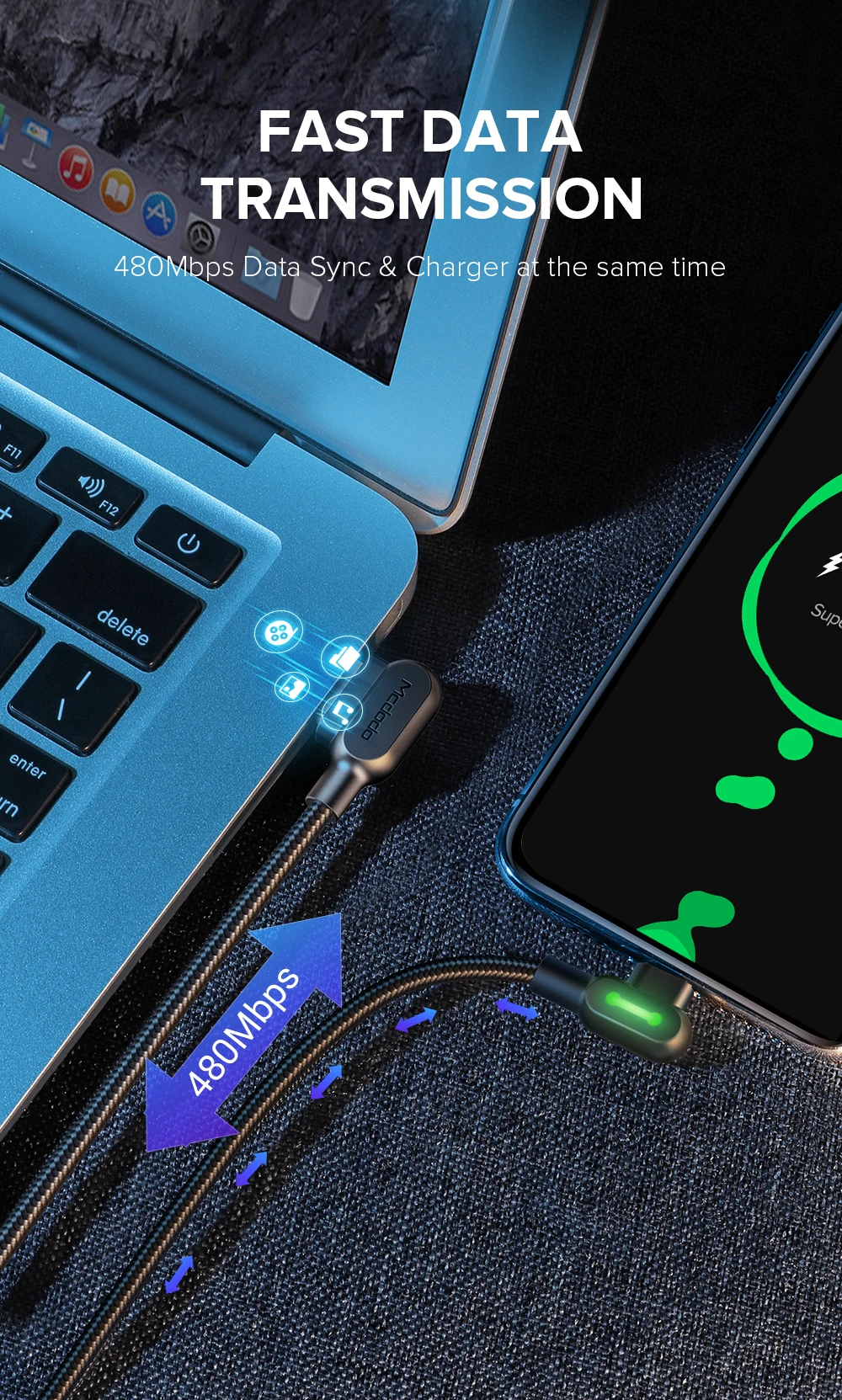 MCDODO type-c USB-C кабель для зарядного устройства USB-C type-c кабель для быстрой зарядки для samsung S9 Xiaomi Note 8 S8 Nexus кабели для мобильных телефонов