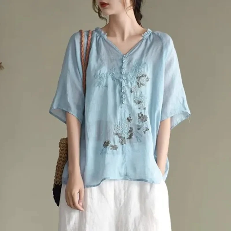 ߱ Ÿ Ƿ  콺 2021     ž v  ª Ҹ   ÷ ũ Blusas FF3372