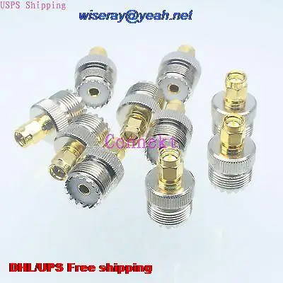 DHL/EMS 200 шт адаптер UHF SO239 гнездо SMA Прямой штекер RF COAXIAL-A3