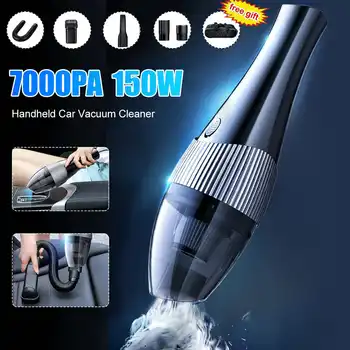 

Portable 150W Handheld Vacuum Powerful Cyclone Suction Car Vacuum Cleaner Wet/Dry Auto For Car Home Pet Hair
