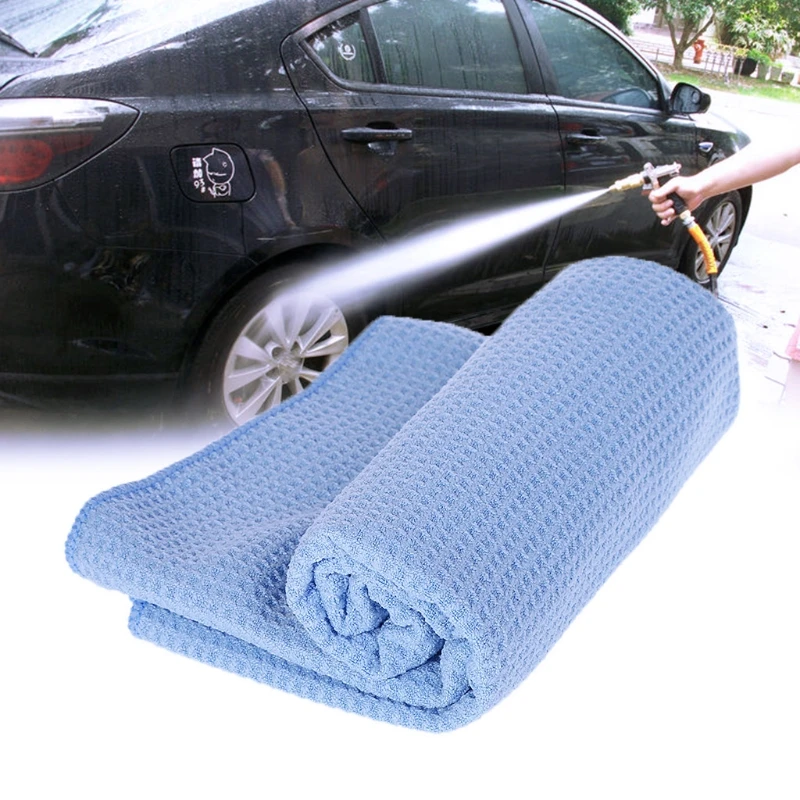 Large Microfiber Car Washing Towel Super Absorbent Cloth Premium Waffle