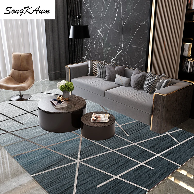 SongKAum-alfombrillas antideslizantes modernas y sencillas para Alfombras grandes, Tatami, personalizables, para dormitorio y habitación