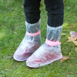 1 пара водонепроницаемых защитных ботинок для обуви унисекс, детские непромокаемые бахилы с высоким берцем, противоскользящие Чехлы для