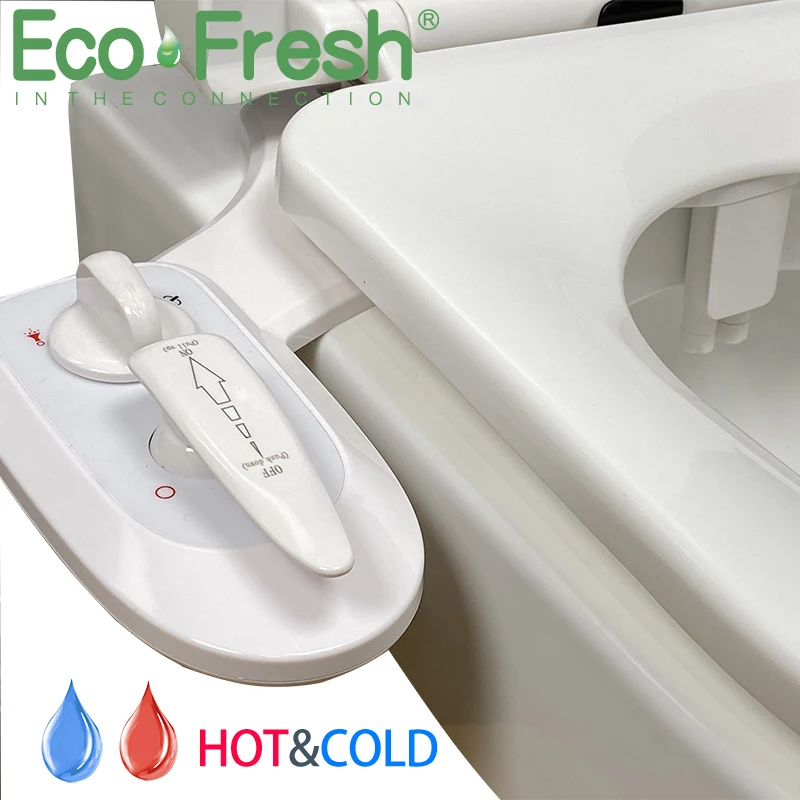 Ecofresh ร้อนและเย็นทำความสะอาดด้วยตนเอง Bidet สำหรับห้องน้ำที่นั่งอุ่นน้ำ Sprayer หัวฉีด Dual อุ่น Non ไฟฟ้า Bidet shattaf 1