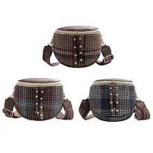 Модная шерстяная сумка-мессенджер женские полукруглые широкие сумки на плечо на молнии Bolsa Feminina