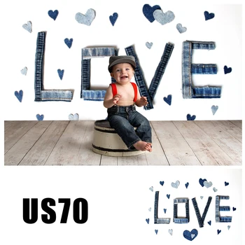 

HUAYI Photography Backdrop Valentine's Day Love Photobooth Background Newborns Baby Child Studio Photo Backdrops US-70