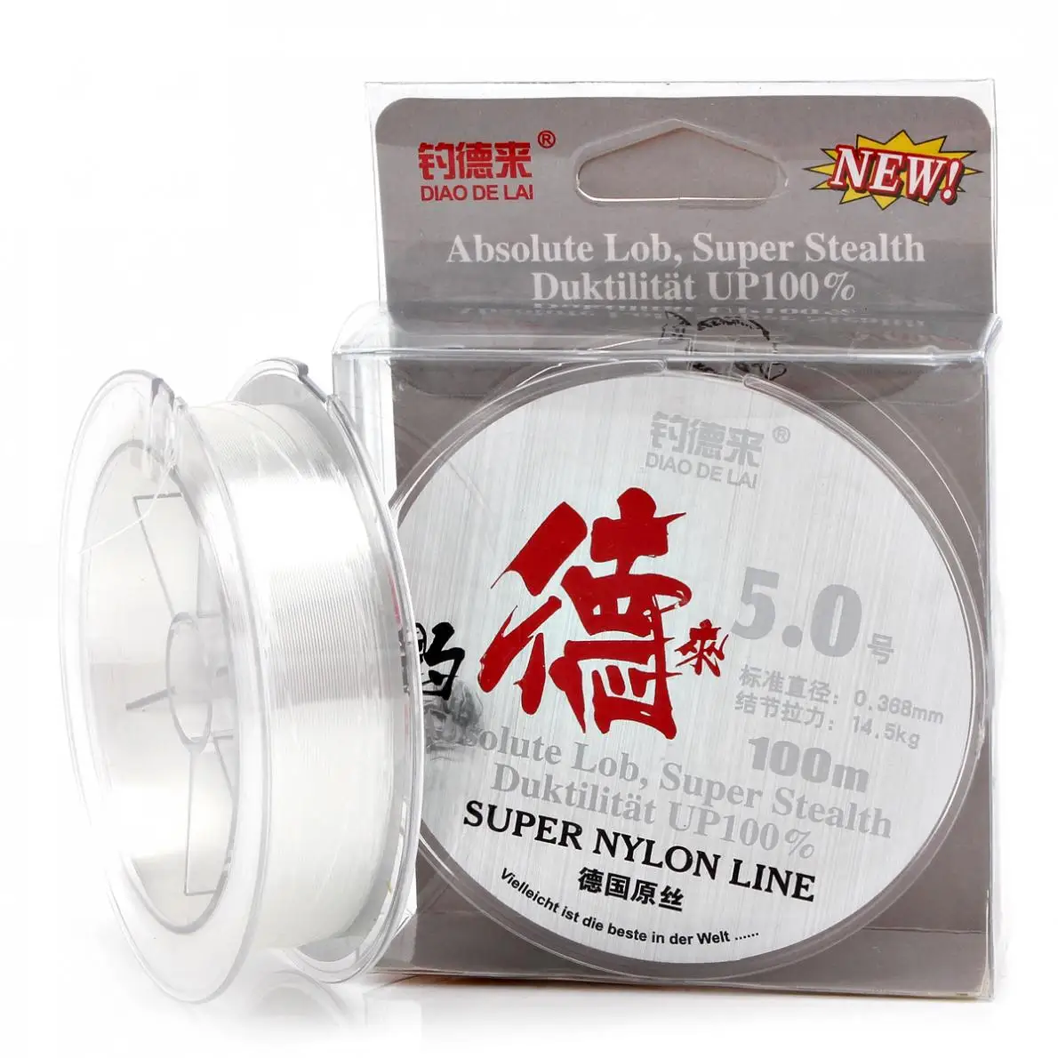 100 м 14 3 40.6LB Белая нейлоновая леска супер невидимая для рыбалки|nylon fishing line|fishing
