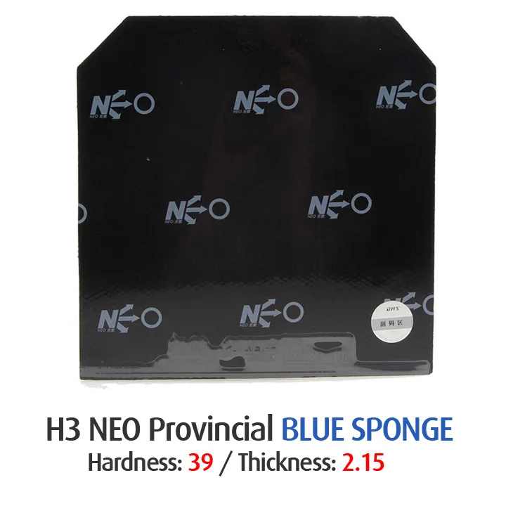 DHS Hurricane 3 NEO Provincial Blue Sponge DHS синяя губка для настольного тенниса, резиновая губка для настольного тенниса, оригинальная губка для пинг-понга DHS - Цвет: H39 T2.15