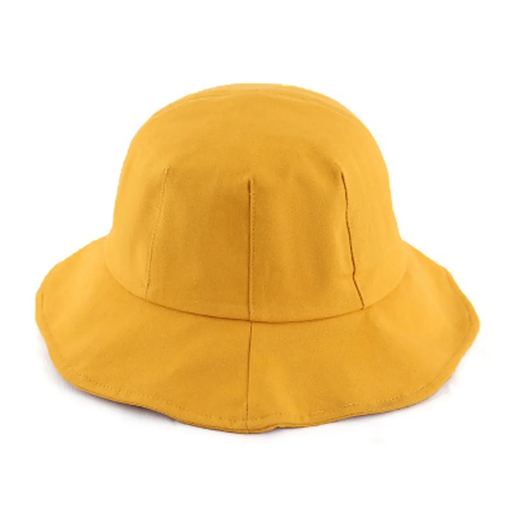 Повседневная однотонная женская кепка Skullies с солнцезащитным козырьком, дышащая шапка для девочек, уличная Кепка для путешествий, Солнцезащитная шляпа для альпинизма - Цвет: Yellow