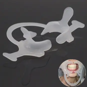 

50 Pcs/Lot Orthodontics Transparent Disposable Dental Mouth Cheek Retractors High Temperature and High Pressure Sterilization