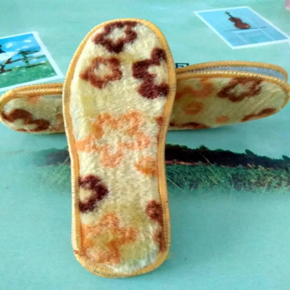 Большие стельки из овечьей шкуры зимние теплые ботинки натуральной для взрослых