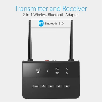 

2in1 Long Range Bluetooth 5.0 Transmitter Receiver aptX HD Low Latency Adapter