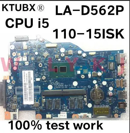 LA-D562P для Lenovo 110-15ISK 310-15ISK ноутбук материнская плата процессор i5 6200U 4G RAM 100% тесты